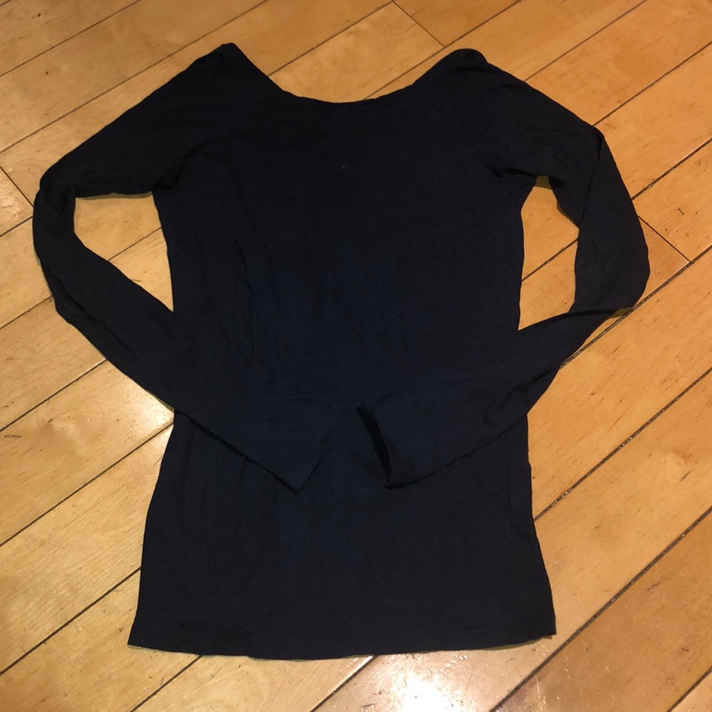 Navy Vince long sleeve top